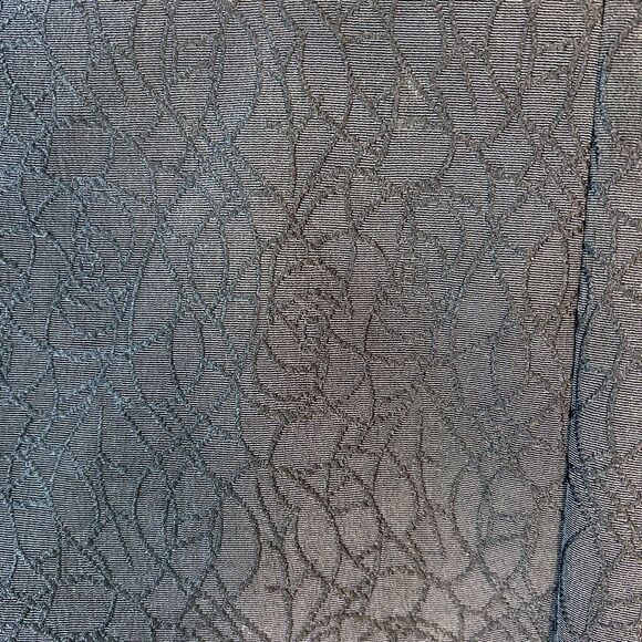 Le Suit Women's Black Floral Jacquard Scalloped Edge Suit Jacket Size 10P - Picture 10 of 14